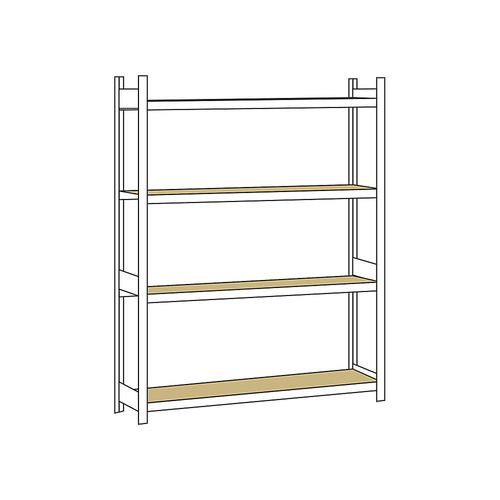 4004514201003 - SCHULTE Weitspannregal mit Spanplatte Höhe 2500 mm Spannweite 2000 mm Grundregal Tiefe 400 mm 4004514201003 - SCHULTE Weitspannregal mit Spanplatte Höhe 2500 mm Spannweite 2000 mm Grundregal Tiefe 400 mm