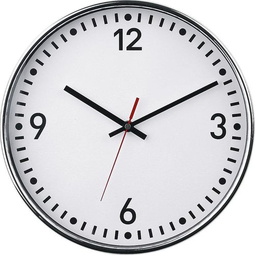 4030275001255 - Wanduhr Ø 300 mm Quarzuhr Zifferblatt weiß mit Zahlen und Strichen kaiserkraft 4030275001255 - Wanduhr Ø 300 mm Quarzuhr Zifferblatt weiß mit Zahlen und Strichen kaiserkraft