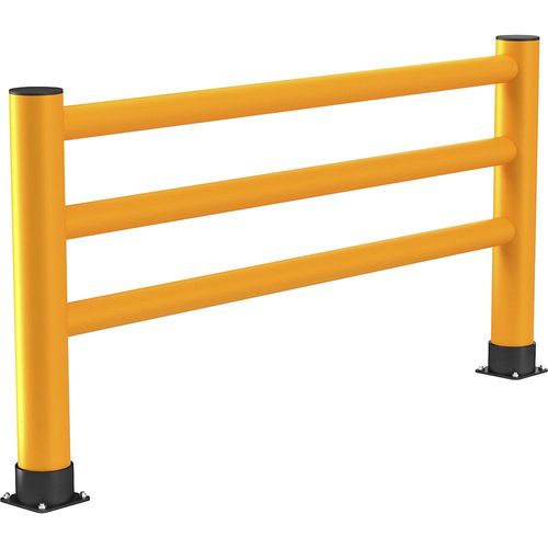 4061753255877 - Ampere Rack Mammut Sicherheitsgeländer Handlauf Höhe 11 m Länge 2 m verkehrsgelb 4061753255877 - Ampere Rack Mammut Sicherheitsgeländer Handlauf Höhe 11 m Länge 2 m verkehrsgelb