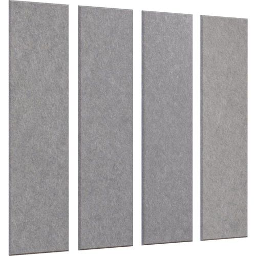 4061753245649 - eurokraft basic Akustik-Wandplatte HxB 1200 x 300 mm VE 4 Stk hellgrau ab 10 VE