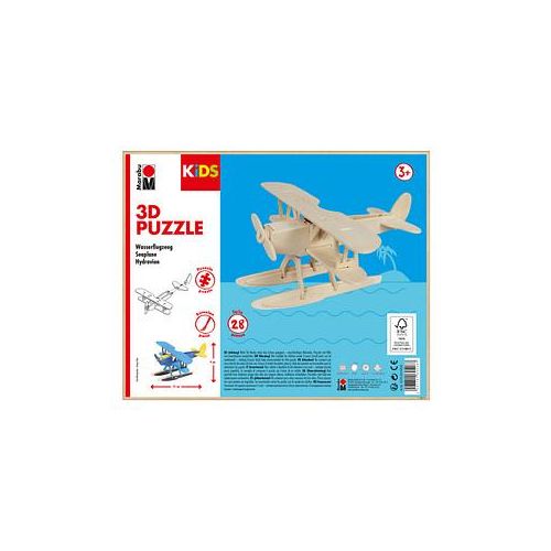 4007751605467 - KiDS  Wasserflugzeug 3D-Puzzle 28 (bemalbar) Teile