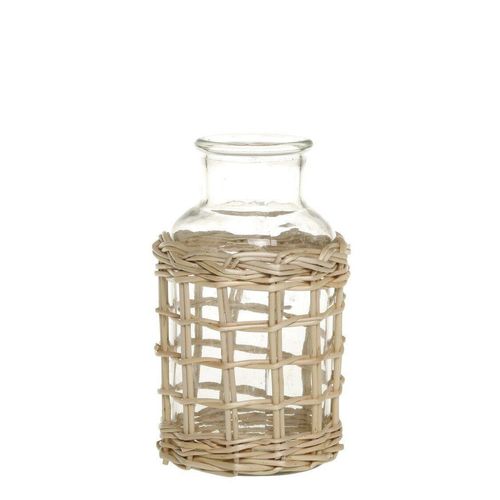 5712750356645 - Chic Antique Flasche mit geflochtenem Muster Höhe 16 ∅ 8 cm