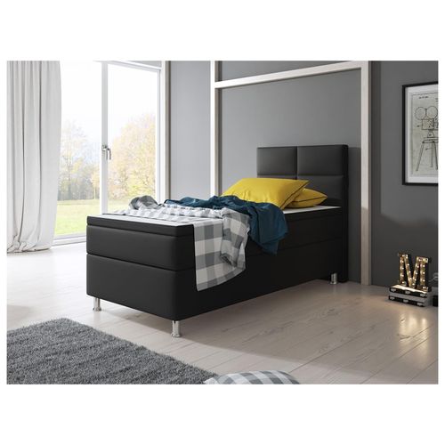 4260465766255 - Inter Handels Boxspringbett Miami 90x200 cm schwarz ohne Bettkasten 4260465766255 - Inter Handels Boxspringbett Miami 90x200 cm schwarz ohne Bettkasten