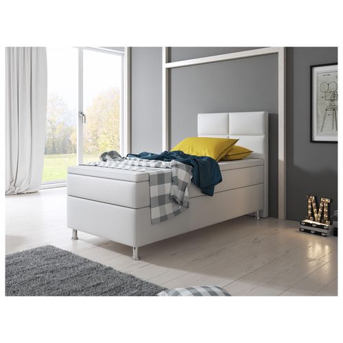 4260465766262 - Inter Handels Boxspringbett Miami 90x200 cm weiß ohne Bettkasten 4260465766262 - Inter Handels Boxspringbett Miami 90x200 cm weiß ohne Bettkasten