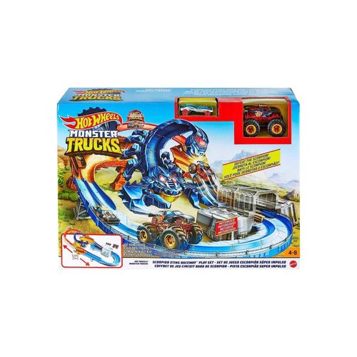 0887961917215 - GTL33 - Hot Wheels - Monster Trucks - Skorpion Beschleuniger Rennbahnset