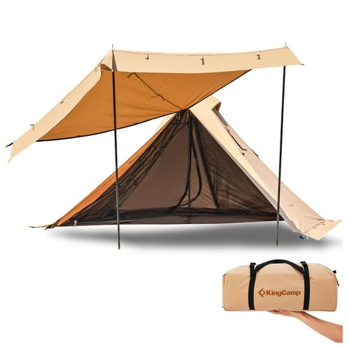 6936876820913 - KINGCAMP Tipi Torino 2 Personen Trekking Tepee Haus Zelt Tippi Camping Baumwolle