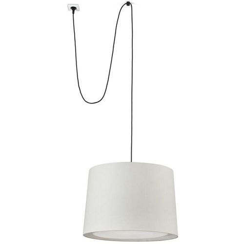 8421776242227 - Faro Lighting - Faro conga Beige zylindrische Pendelleuchte mit Stecker