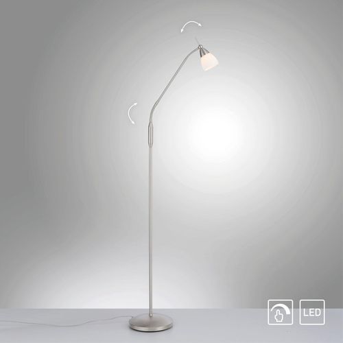 4012248376706 - Led Stehleuchte Pino in Silber-matt 26W 265lm G9 - grey - Paul Neuhaus