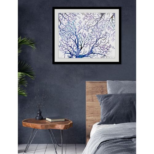 4049009845218 - Bild QUEENCE Mila Bilder Gr B H 70 cm x 50 cm Wandbild Meer Querformat 1 St blau Bild Kunstdruck Bilder mit Rahmen