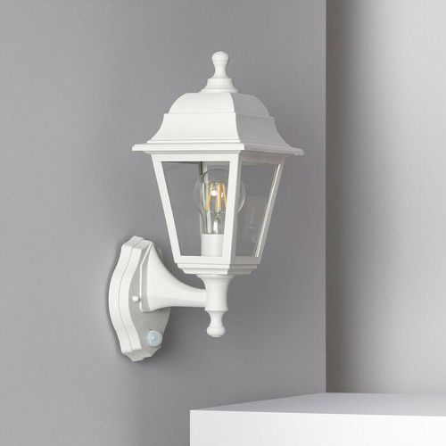 8445044026111 - Ledkia - Wandleuchte Aussen mit Bewegungssensor pir Mini Villa Weiß212 mm