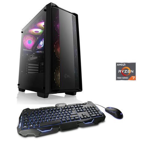 4061474184753 - CSL Gaming-PC HydroX V28611 Computer Gr Microsoft Windows 11 Home (64 Bit) 16 GB RAM 1000 GB SSD schwarz Gaming PCs