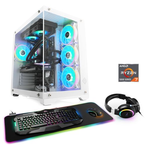 4061474197920 - CSL Gaming-PC Aqueon A56241 Advanced Edition Computer Gr Microsoft Windows 11 Home (64 Bit) 64 GB RAM 2000 GB SSD weiß Gaming PCs