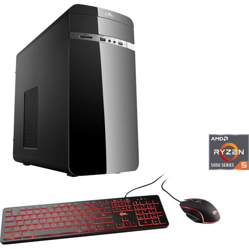 4061474163383 - CSL Gaming-PC Sprint V28987 Computer Gr Microsoft Windows 11 Home (64 Bit) 8 GB RAM 500 GB SSD schwarz Gaming PCs