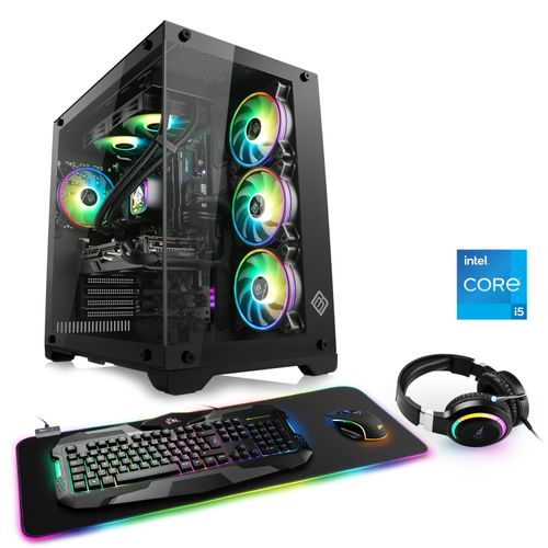 4061474193649 - CSL Gaming-PC Aqueon C55113 Advanced Edition Computer Gr Microsoft Windows 11 Home (64 Bit) 16 GB RAM 1000 GB SSD schwarz Gaming PCs