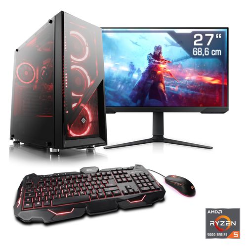 4061474172040 - F (A bis G) CSL Gaming-PC-Komplettsystem HydroX V28321 Computer-Komplettsysteme Gr Microsoft Windows 11 Home (64 Bit) 32 GB RAM 1000 GB SSD schwarz PC Sets