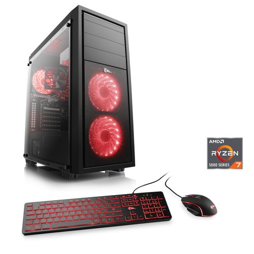 4061474166667 - CSL Gaming-PC Sprint V28712 Computer Gr Microsoft Windows 11 Home (64 Bit) 16 GB RAM 1000 GB SSD schwarz Gaming PCs