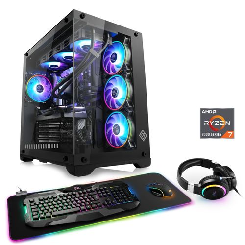 4061474199351 - CSL Gaming-PC Aqueon A78270 Extreme Edition Computer Gr Microsoft Windows 11 Home (64 Bit) 64 GB RAM 2000 GB SSD schwarz Gaming PCs