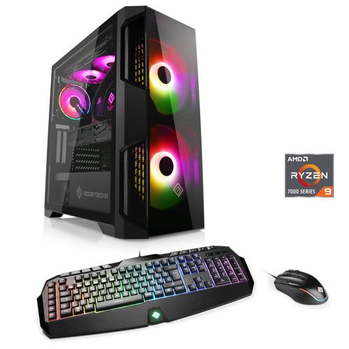 4061474192963 - CSL Gaming-PC Aqueon A99384 Extreme Edition Computer Gr Windows 11 Home64bit 32 GB RAM 2000 GB SSD schwarz Gaming PCs