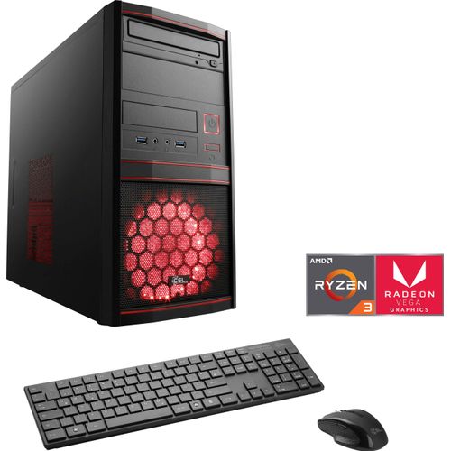 4061474144924 - CSL Gaming-PC Sprint V8732 Computer Gr Microsoft Windows 11 Home (64 Bit) 16 GB RAM 1000 GB SSD rot Gaming PCs