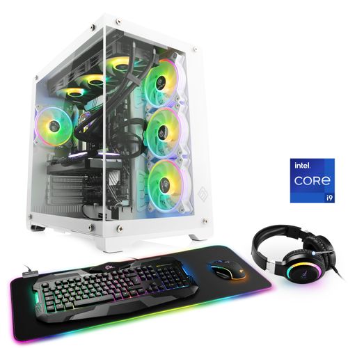 4061474196503 - CSL Gaming-PC Aqueon C94321 Extreme Edition Computer Gr Microsoft Windows 11 Home (64 Bit) 32 GB RAM 1000 GB SSD weiß Gaming PCs