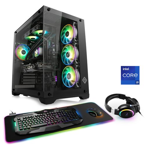 4061474196244 - CSL Gaming-PC Aqueon C94113 Extreme Edition Computer Gr Microsoft Windows 11 Home (64 Bit) 16 GB RAM 1000 GB SSD schwarz Gaming PCs