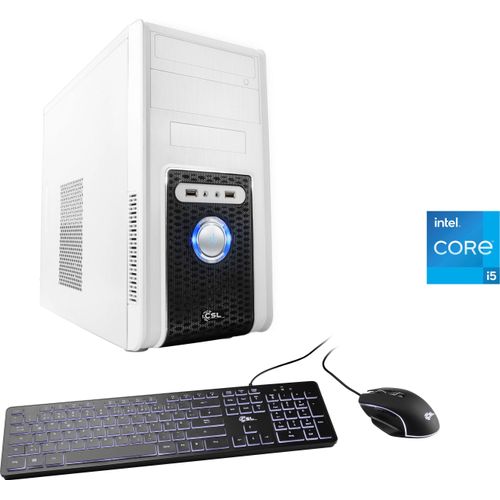 4061474161662 - CSL PC Speed V25815 Computer Gr Microsoft Windows 11 Home (64 Bit) 8 GB RAM 500 GB SSD weiß Einzel-PCs