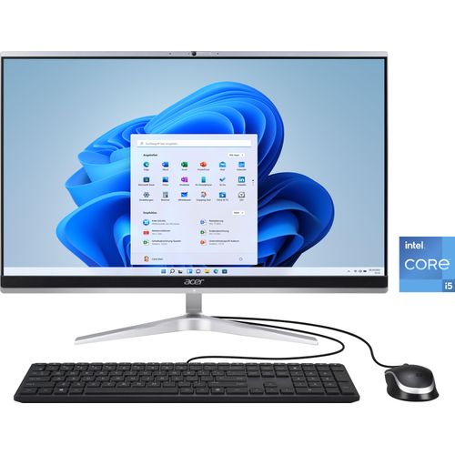 4710886957126 - ACER All-in-One PC Aspire C24-1650 Computer Gr Microsoft Windows 11 Home (64 Bit) 8 GB RAM 512 GB SSD silberfarben All in One PC