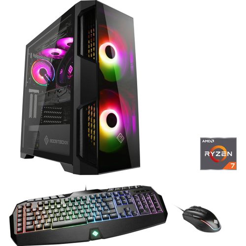 4061474116211 - CSL Gaming-PC HydroX V8112 Wasserkühlung Computer Gr Microsoft Windows 10 Home 16 GB RAM 1000 GB SSD schwarz Gaming PCs