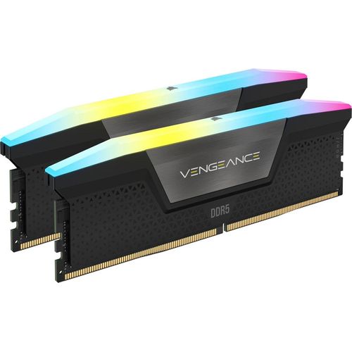 0840006600114 - CORSAIR PC-Arbeitsspeicher VENGEANCE RGB 32 GB (2 x 16 GB) DDR5 6000 Arbeitsspeicher Gr 32 6000 MHz schwarz Arbeitsspeicher