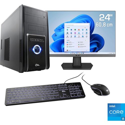 4061474161952 - F (A bis G) CSL PC-Komplettsystem Speed V25817 Computer-Komplettsysteme Gr Microsoft Windows 11 Home (64 Bit) 8 GB RAM 500 GB SSD schwarz PC Sets