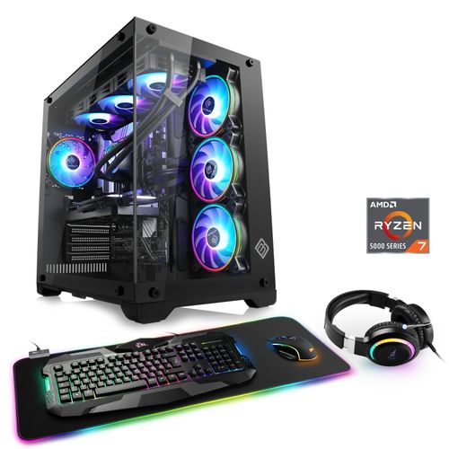 4061474198057 - CSL Gaming-PC Aqueon A56116 Advanced Edition Computer Gr Microsoft Windows 11 Home (64 Bit) 16 GB RAM 1000 GB SSD schwarz Gaming PCs