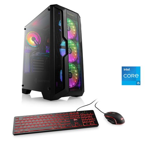 4061474166629 - CSL Gaming-PC Speed V25410 Computer Gr Microsoft Windows 11 Home (64 Bit) 16 GB RAM 1000 GB SSD schwarz Gaming PCs