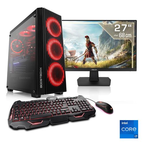 4061474165394 - F (A bis G) CSL Gaming-PC-Komplettsystem HydroX V27116 Computer-Komplettsysteme Gr Microsoft Windows 11 Home (64 Bit) 16 GB RAM 1000 GB SSD schwarz PC Sets