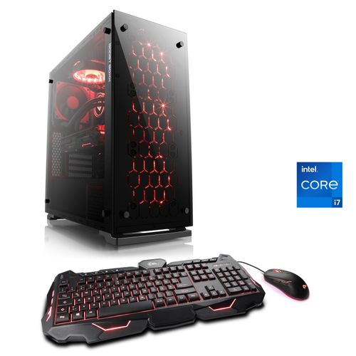 4061474165592 - CSL Gaming-PC HydroX V27121 Computer Gr Microsoft Windows 11 Home (64 Bit) 16 GB RAM 1000 GB SSD schwarz Gaming PCs