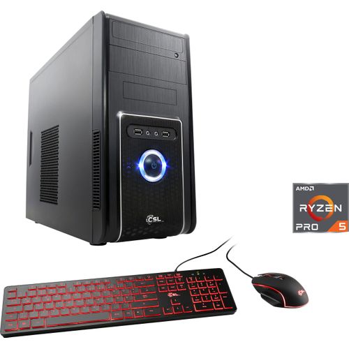 4061474161754 - CSL Gaming-PC Sprint V28132 Computer Gr Microsoft Windows 11 Home (64 Bit) 16 GB RAM 1000 GB SSD schwarz Gaming PCs