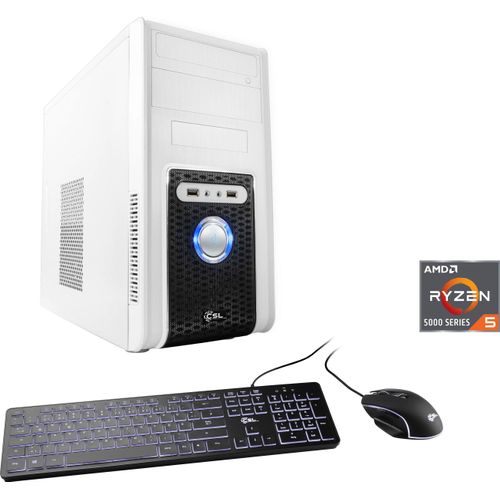 4061474161822 - CSL PC Sprint V28881 Computer Gr Microsoft Windows 11 Home (64 Bit) 8 GB RAM 500 GB SSD weiß Einzel-PCs