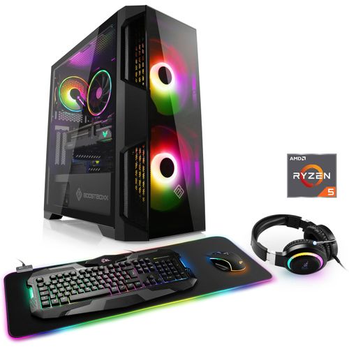 4061474157368 - CSL Gaming-PC Sprint V28113 Computer Gr Microsoft Windows 11 Home (64 Bit) 16 GB RAM 1000 GB SSD schwarz Gaming PCs