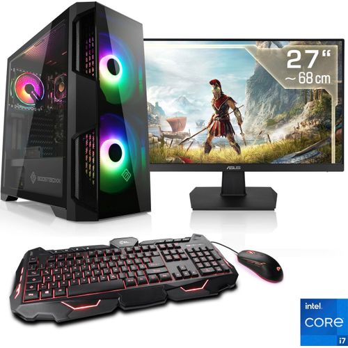 4061474156064 - F (A bis G) CSL Gaming-PC-Komplettsystem Speed V7341 Computer-Komplettsysteme Gr Microsoft Windows 11 Home (64 Bit) 32 GB RAM 2000 GB SSD schwarz PC Sets