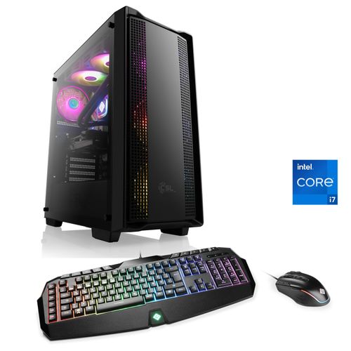 4061474186115 - CSL Gaming-PC HydroX V27410 Computer Gr Microsoft Windows 11 Home (64 Bit) 32 GB RAM 2000 GB SSD schwarz Gaming PCs