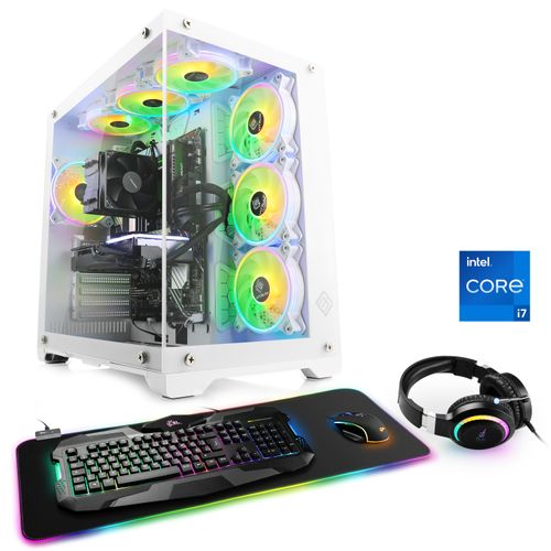 4061474196138 - CSL Gaming-PC Aqueon C77282 Extreme Edition Computer Gr Microsoft Windows 11 Home (64 Bit) 64 GB RAM 2000 GB SSD weiß Gaming PCs