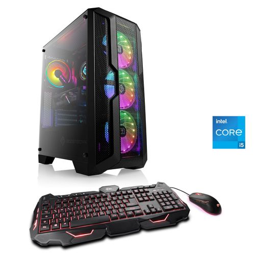 4061474166599 - CSL Gaming-PC HydroX V25510 Computer Gr Microsoft Windows 11 Home (64 Bit) 16 GB RAM 1000 GB SSD schwarz Gaming PCs