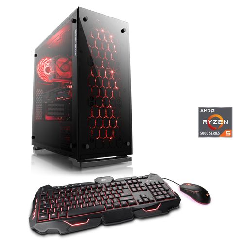 4061474186122 - CSL Gaming-PC Sprint V26110 Computer Gr Microsoft Windows 11 Home (64 Bit) 16 GB RAM 1000 GB SSD schwarz Gaming PCs