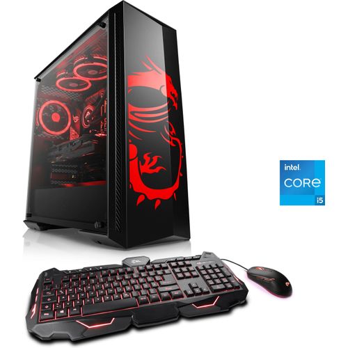 4061474156897 - CSL Gaming-PC HydroX V25118 MSI Dragon Advanced Edition Computer Gr Microsoft Windows 11 Home (64 Bit) 16 GB RAM 500 GB SSD schwarz Gaming PCs