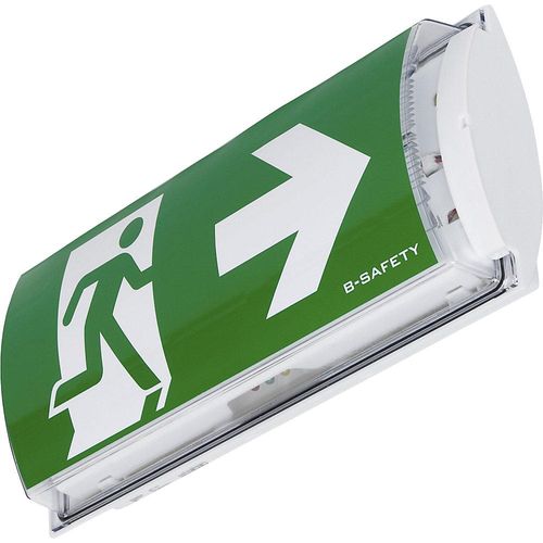 4251138211141 - BR561030 led Fluchtweg-Notbeleuchtung Wandaufbaumontage Ausgang Rettungsweg rechts link - B-safety 4251138211141 - BR561030 led Fluchtweg-Notbeleuchtung Wandaufbaumontage Ausgang Rettungsweg rechts link - B-safety