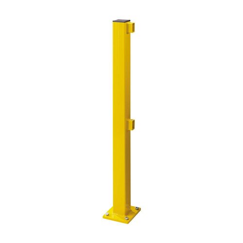 4055381498379 - Moravia Gmbh - Rammschutzgeländer Standpfosten für Anfang und Ende 70x70 mm Höhe 1000 mm gelb kunststoffbeschichtet 4055381498379 - Moravia Gmbh - Rammschutzgeländer Standpfosten für Anfang und Ende 70x70 mm Höhe 1000 mm gelb kunststoffbeschichtet
