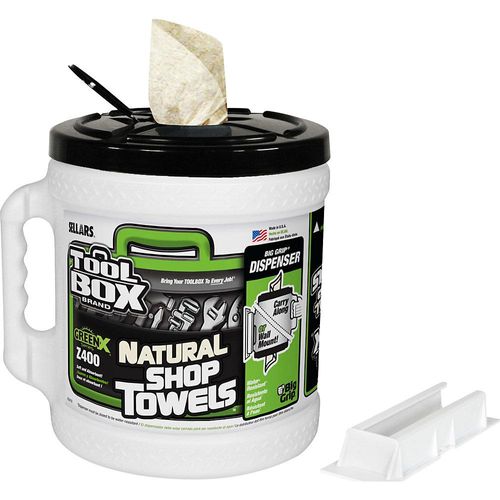 4052469012403 - BigGrip® Wischtuch-Spender VE 2 Spender inkl 2 GreenX® Wischtuchrollen PE HxØ 265 x 270 mm ab 5 VE kaiserkraft