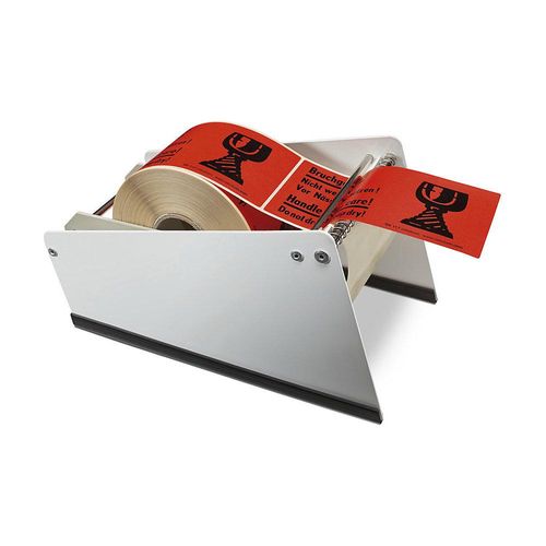 4251924706554 - Etikettenspender für Bandbreiten bis 120 mm für Rollen-Ø 170 mm weiß ab 10 Stk ratioform 4251924706554 - Etikettenspender für Bandbreiten bis 120 mm für Rollen-Ø 170 mm weiß ab 10 Stk ratioform