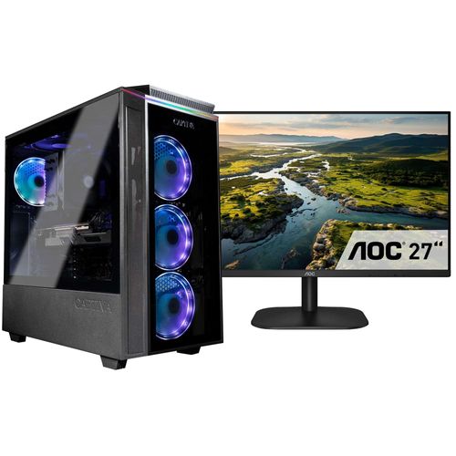 4046373756225 - E (A bis G) CAPTIVA Gaming-PC-Komplettsystem Advanced Gaming R75-622 TFT Bundle Computer-Komplettsysteme Gr Microsoft Windows 11 Home (64 Bit) 32 GB RAM 1000 GB SSD schwarz PC Sets