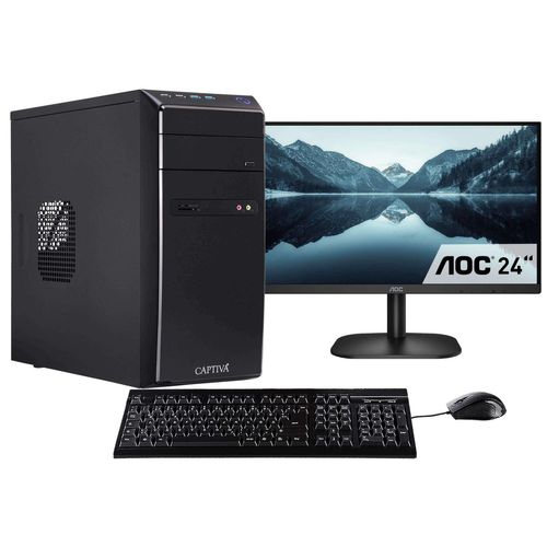 4046373755327 - E (A bis G) CAPTIVA Business-PC-Komplettsystem Power Starter I75-532 TFT Bundle Computer-Komplettsysteme Gr Microsoft Windows 11 Home (64 Bit) 8 GB RAM 480 GB SSD schwarz PC Sets