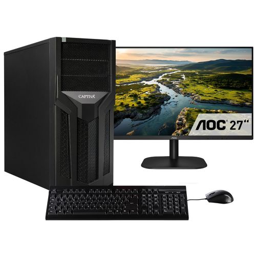 4046373757451 - E (A bis G) CAPTIVA Business-PC-Komplettsystem Workstation I75-745 TFT Bundle Computer-Komplettsysteme Gr Microsoft Windows 11 Home (64 Bit) 16 GB RAM 1000 GB SSD schwarz PC Sets